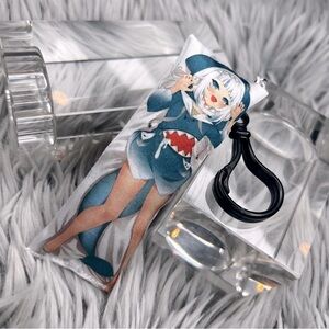 Handmade Anime Gawr Gura Hololive Anxiety Relief Plush Keychain